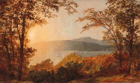 Jasper Cropsey Sunset, Hudson River